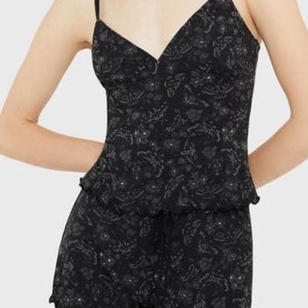 killstar‎ moth and thorn 2 piece pajama short set